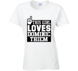 This Girl Loves Dominic Thiem Austrian Tennis Star Fan Womens Ladies T