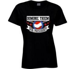Dominic Thiem For President Austrian Star Tennis Player Womens Ladies 