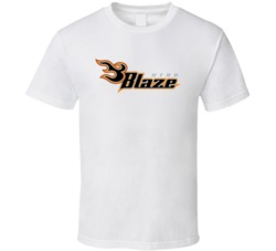Utah Blaze Arena Football League Team Sports Fan Logo T Shirt Utah Blaze Arena Football League Team Sports Fan Logo T Shirt