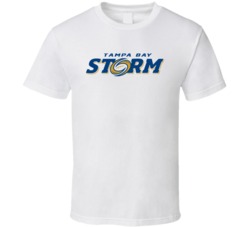 Tampa Bay Storm Arena Football League Team Sports Fan Logo T Shirt Tampa Bay Storm Arena Football League Team Sports Fan Logo T Shirt