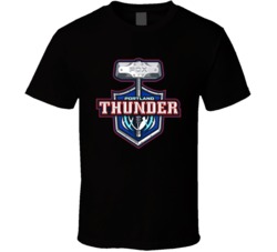 Portland Thunder Arena Football League Team Fan Logo T Shirt Portland Thunder Arena Football League Team Fan Logo T Shirt