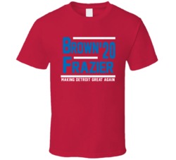 Bruce Brown Tim Frazier 2020 Making Detroit Great Again Basketball Fan Bruce Brown Tim Frazier 2020 Making Detroit Great Again Basketball Fan