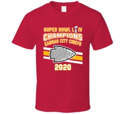 Kansas City Superbowl LIV Champions 2020 Football Fan T Shirt