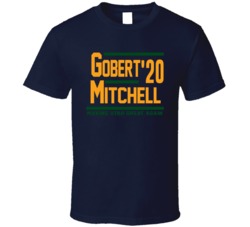 Rudy Gobert Donovan Mitchell 2020 Making Utah Great Again Basketball F