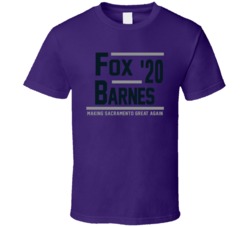 De'aaron Fox Harrison Barnes 2020 Making Sacramento Great Again Basket