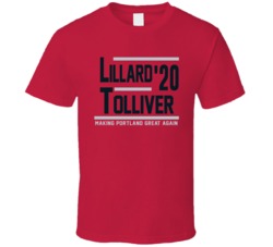 Damian Lillard Anthony Tolliver 2020 Making Portland Great Again Baske