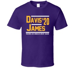 Anthony Davis Lebron James 2020 Making Los Angeles L Great Again Baske Anthony Davis Lebron James 2020 Making Los Angeles L Great Again Baske