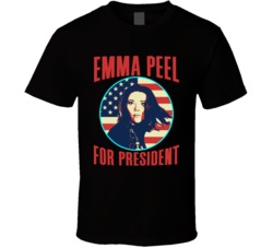 Emma Peel The Avengers For President Spy Tv Fan T Shirt