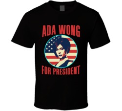 Ada Wong Resident Evil For President Spy Video Game Fan T Shirt Ada Wong Resident Evil For President Spy Video Game Fan T Shirt