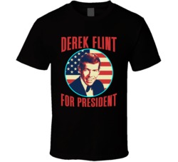 Derek Flint Our Man Flint For President Spy Movie Fan T Shirt