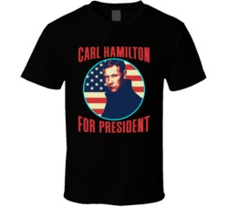 Carl Hamilton Vendetta For President Spy Novel Book Fan T Shirt