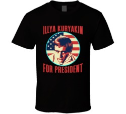 Illya Kuryakin The Man From Uncle For President Spy Tv Fan T Shirt Illya Kuryakin The Man From Uncle For President Spy Tv Fan T Shirt