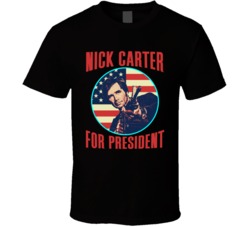 Nick Carter Killmaster For President Spy Book Novel Fan T Shirt Nick Carter Killmaster For President Spy Book Novel Fan T Shirt