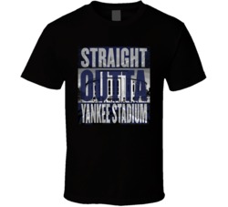 New York Yankee Stadium Straight Outta Ball Park Baseball Fan T Shirt New York Yankee Stadium Straight Outta Ball Park Baseball Fan T Shirt