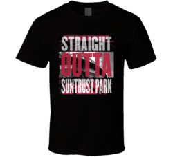 Atlanta Suntrust Park Straight Outta Ball Park Baseball Fan T Shirt Atlanta Suntrust Park Straight Outta Ball Park Baseball Fan T Shirt