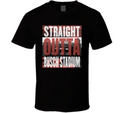 St Louis Busch Stadium Straight Outta Ball Park Baseball Fan T Shirt St Louis Busch Stadium Straight Outta Ball Park Baseball Fan T Shirt
