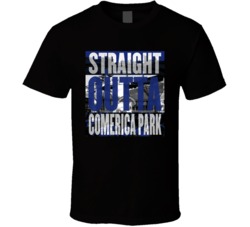 Detroit Comerica Park Straight Outta Ball Park Baseball Fan T Shirt Detroit Comerica Park Straight Outta Ball Park Baseball Fan T Shirt