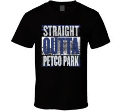 San Diego Petco Park Straight Outta Ball Park Baseball Fan T Shirt San Diego Petco Park Straight Outta Ball Park Baseball Fan T Shirt