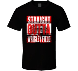 Chicago Wrigley Field Straight Outta Ball Park Baseball Fan T Shirt Chicago Wrigley Field Straight Outta Ball Park Baseball Fan T Shirt