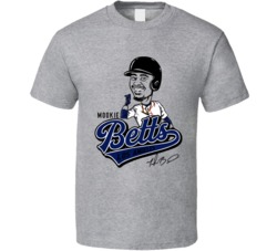 Mookie Betts Los Angeles La Baseball Big Head Cartoon Fan T Shirt Mookie Betts Los Angeles La Baseball Big Head Cartoon Fan T Shirt