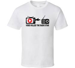 Video Killed The Radio Star The Buggles Tv Shooting Radio Music Fan T 