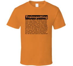 Trainspotting Choose Life Original Movie Promo Film Fan T Shirt