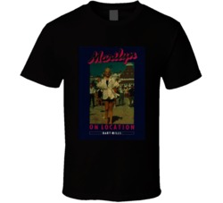 Marilyn Monroe On Location 1989 Autobiography Distressed Look Fan T Sh