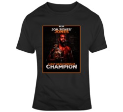 Jon Bones Jones Light Heavyweight Champion T Shirt Jon Bones Jones Light Heavyweight Champion T Shirt