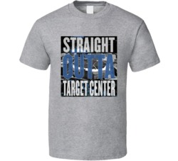 Minnesota Target Center Straight Outta Arena Basketball Fan T Shirt Minnesota Target Center Straight Outta Arena Basketball Fan T Shirt