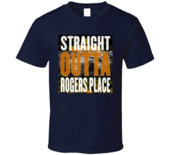 Edmonton Rogers Place Straight Outta Arena Hockey Fan T Shirt Edmonton Rogers Place Straight Outta Arena Hockey Fan T Shirt