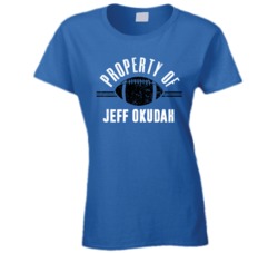 Property Of Jeff Okudah Detroit Football Ladies T Shirt Property Of Jeff Okudah Detroit Football Ladies T Shirt