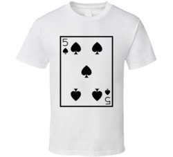 Five Of Spades Playing Card Funny Halloween Costume T Shirt Five Of Spades Playing Card Funny Halloween Costume T Shirt