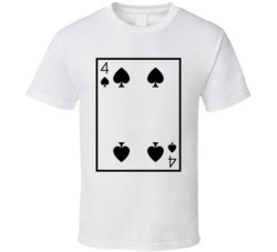 Four Of Spades Playing Card Funny Halloween Costume T Shirt Four Of Spades Playing Card Funny Halloween Costume T Shirt