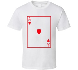 Ace Of Hearts Playing Card Funny Halloween Costume T Shirt Ace Of Hearts Playing Card Funny Halloween Costume T Shirt