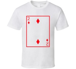 Two Of Diamonds Playing Card Funny Halloween Costume T Shirt Two Of Diamonds Playing Card Funny Halloween Costume T Shirt