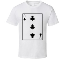 Three Of Clubs Playing Card Funny Halloween Costume T Shirt Three Of Clubs Playing Card Funny Halloween Costume T Shirt