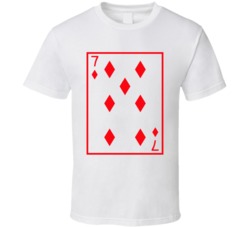 Seven Of Diamonds Playing Card Funny Halloween Costume T Shirt Seven Of Diamonds Playing Card Funny Halloween Costume T Shirt