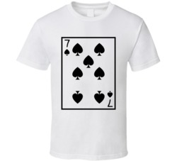 Seven Of Spades Playing Card Funny Halloween Costume T Shirt Seven Of Spades Playing Card Funny Halloween Costume T Shirt