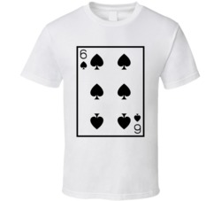 Six Of Spades Playing Card Funny Halloween Costume T Shirt Six Of Spades Playing Card Funny Halloween Costume T Shirt