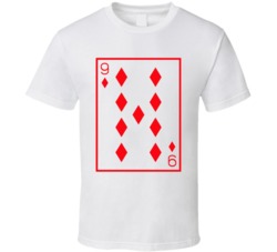 Nine Of Diamonds Playing Card Funny Halloween Costume T Shirt Nine Of Diamonds Playing Card Funny Halloween Costume T Shirt