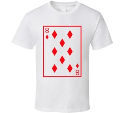 Eight Of Diamonds Playing Card Funny Halloween Costume T Shirt Eight Of Diamonds Playing Card Funny Halloween Costume T Shirt