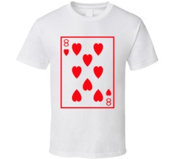 Eight Of Hearts Playing Card Funny Halloween Costume T Shirt Eight Of Hearts Playing Card Funny Halloween Costume T Shirt