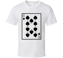 Ten Of Spades Playing Card Funny Halloween Costume T Shirt Ten Of Spades Playing Card Funny Halloween Costume T Shirt