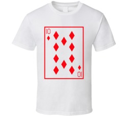 Ten Of Diamonds Playing Card Funny Halloween Costume T Shirt Ten Of Diamonds Playing Card Funny Halloween Costume T Shirt