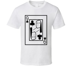 Queen Of Clubs Playing Card Funny Halloween Costume T Shirt Queen Of Clubs Playing Card Funny Halloween Costume T Shirt