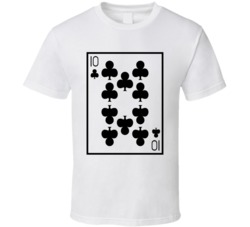 Ten Of Clubs Playing Card Funny Halloween Costume T Shirt Ten Of Clubs Playing Card Funny Halloween Costume T Shirt