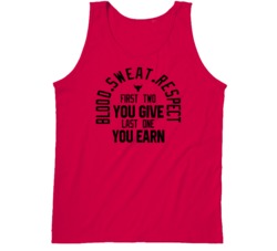 Blood Sweat Respect The Rock Fitness Fan Cool Tanktop Blood Sweat Respect The Rock Fitness Fan Cool Tanktop