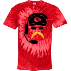 Andy Reid Kansas City Moustache Fan Tie Dye Andy Reid Kansas City Moustache Fan Tie Dye