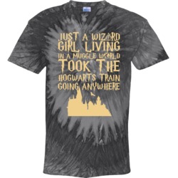 Just A Wizard Girl Living In A Muggle World Harry Potter Tie Dye Just A Wizard Girl Living In A Muggle World Harry Potter Tie Dye