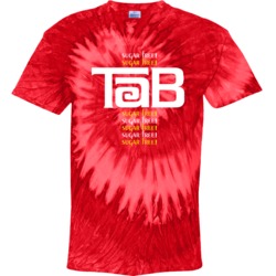 Tab Sugar Free Popular Cola Soft Drink Retro 60s Logo Tie Dye Tab Sugar Free Popular Cola Soft Drink Retro 60s Logo Tie Dye